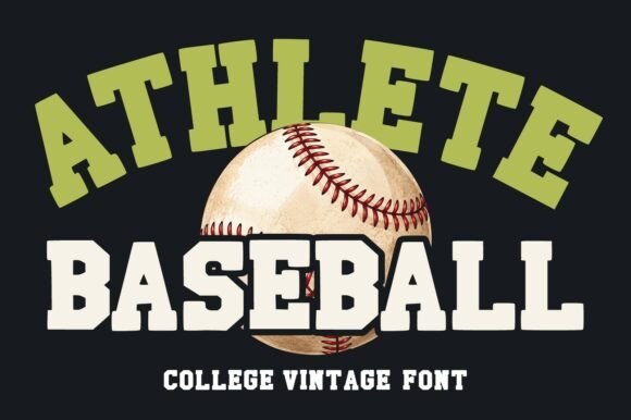 Athlete Baseball: A Vintage Font for Sports Branding