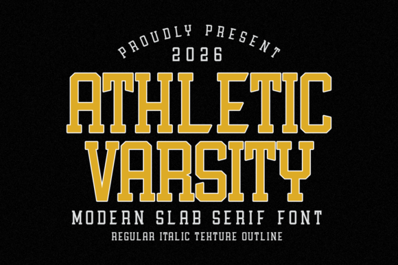 Athletic Varsity: A Bold Font for Competitive Branding