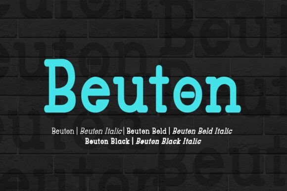Beuton: A Bold and Versatile Font for Modern Design