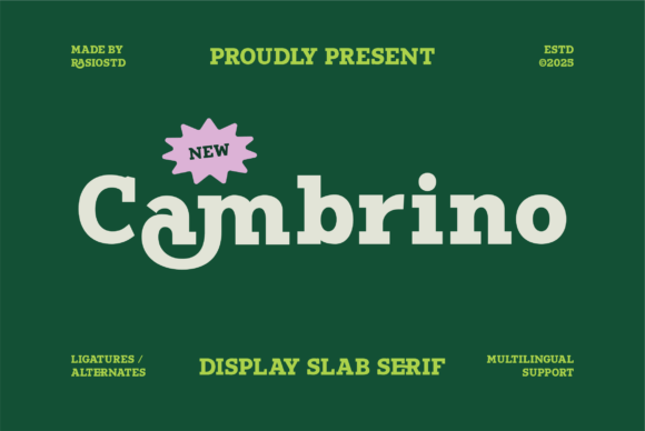 Cambrino: A Bold Font That Commands Attention