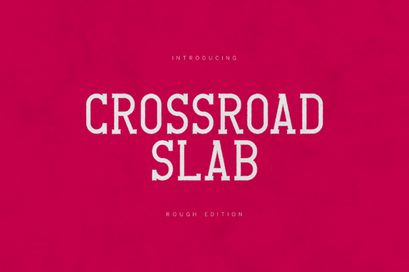 Crossroad Slab: A Bold Vintage Typeface for Modern Branding