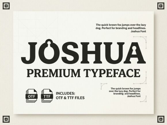 Elevate Your Design Architecture with Joshua: A Premium Slab-Serif Typeface for Modern Brand Authority