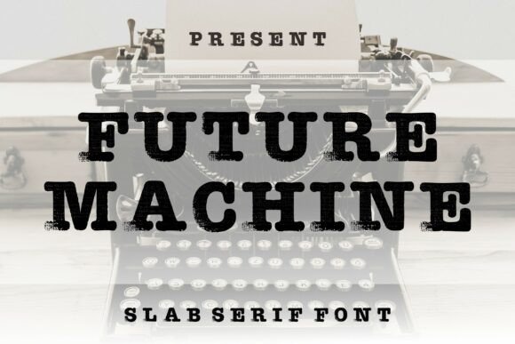 Future Machine: A Bold, Vintage-Inspired Font for Modern Design