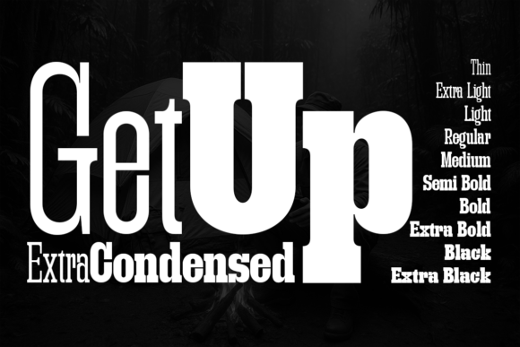 Getup Extra Condensed: A Bold, Versatile Typeface for Modern Design