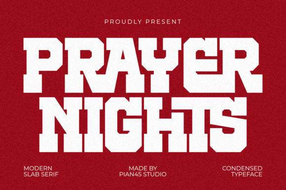 Prayer Nights: A Bold Font for Spiritual Impact