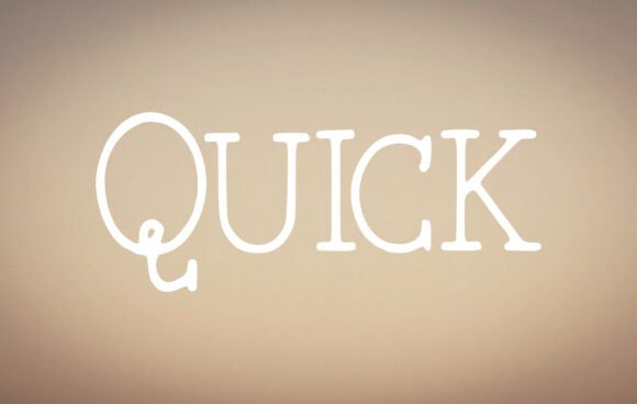 Quick: A Sleek Slab Serif Font for Modern Design