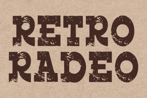 Retro Radeo: A Bold Vintage Display Font