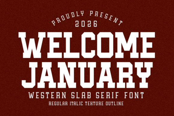 Welcome January: A Strategic Font for Bold Visual Communication